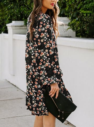 Milan Kiss Sukienka w kolorze czarnym ze wzorem