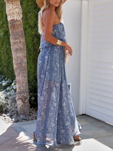 Milan Kiss Kleid in Blau/ Weiß