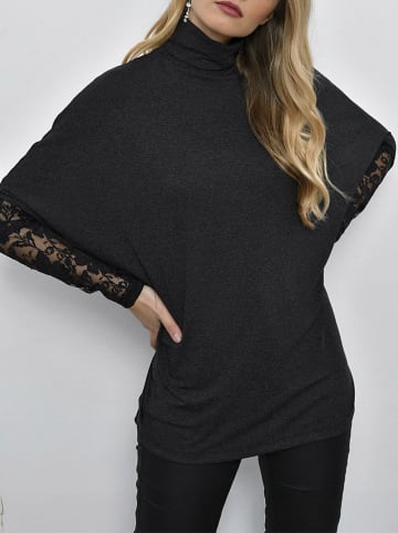 Milan Kiss Bluse in Anthrazit