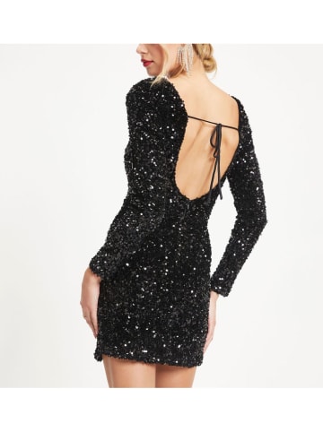 Milan Kiss Paillettenjurk zwart