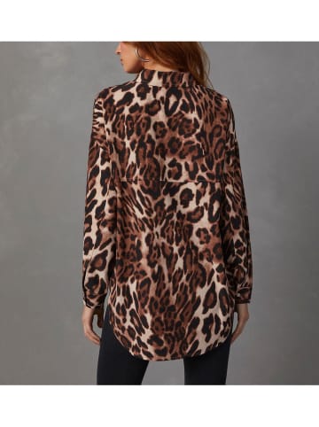 Milan Kiss Bluse in Braun