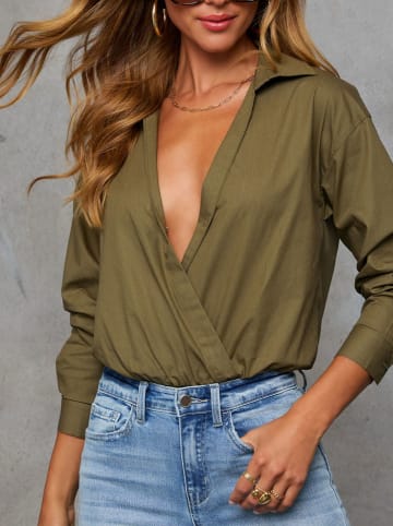 Milan Kiss Bluse in Oliv