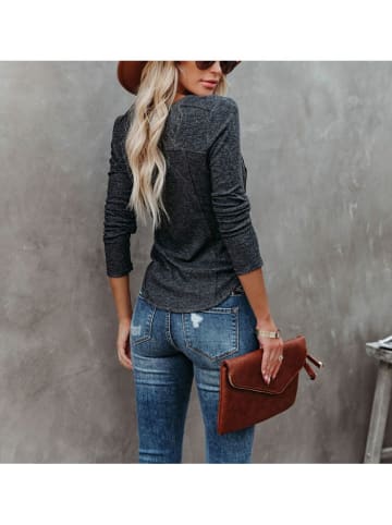 Milan Kiss Longsleeve antraciet