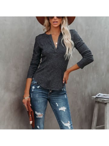 Milan Kiss Longsleeve antraciet