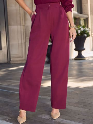 Milan Kiss Spodnie w kolorze jagodowym