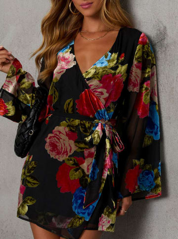 Milan Kiss Kleid in Schwarz/ Bunt