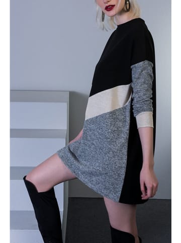 Milan Kiss Kleid in Schwarz/ Grau