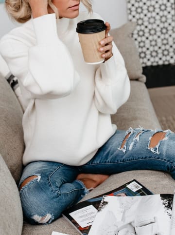 Milan Kiss Sweter w kolorze kremowym