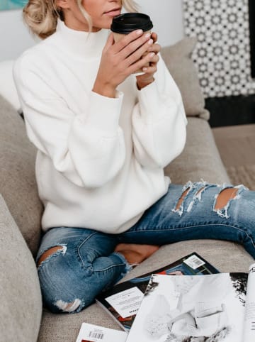 Milan Kiss Pullover in Creme