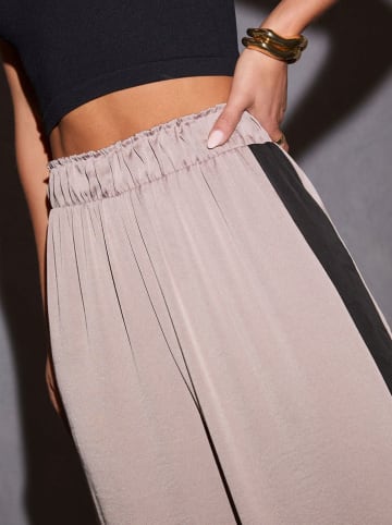 Milan Kiss Spodnie w kolorze szarobrązowo-czarnym