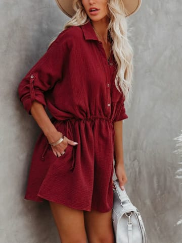 Milan Kiss Sukienka w kolorze bordowym