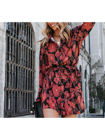 Milan Kiss Kleid in Schwarz/ Rot