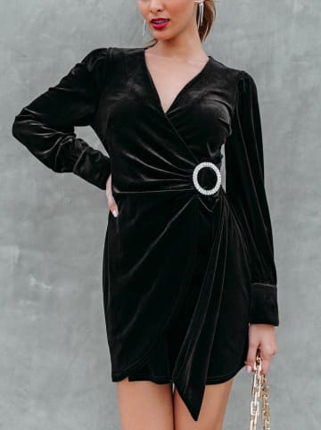 Milan Kiss Fluwelen jurk  zwart