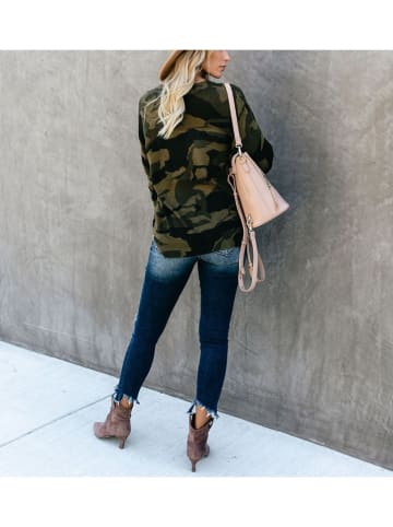 Milan Kiss Longsleeve in Dunkelgrün