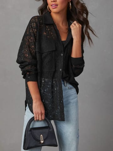 Milan Kiss Bluse in Schwarz