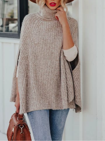 Milan Kiss Ponczo w kolorze beżowym