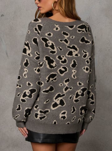 Milan Kiss Trui grijs/zwart