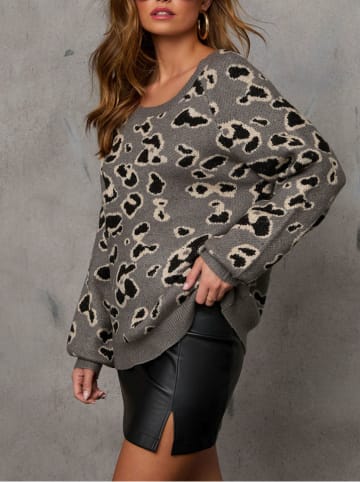 Milan Kiss Pullover in Grau/ Schwarz
