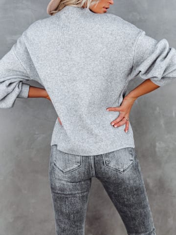 Milan Kiss Sweter w kolorze jasnoszarym