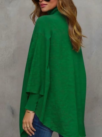 Milan Kiss Ponczo w kolorze zielonym