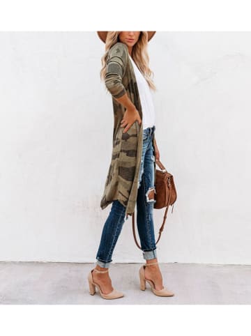 Milan Kiss Cardigan in Khaki