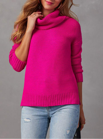 Milan Kiss Rollkragenpullover in Pink
