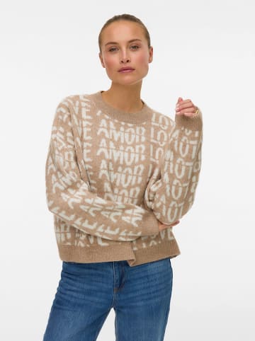 Vero Moda Sweter w kolorze beżowym