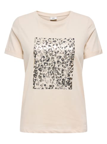 JDY Koszulka w kolorze beżowym