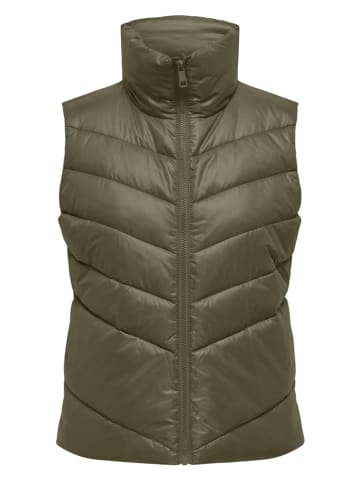 JDY Kamizelka pikowana w kolorze khaki