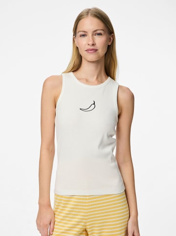 Pieces Top "May" w kolorze białym