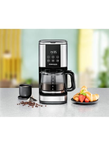 Rommelsbacher Filterkaffeemaschine ''FKM 1000'' in Schwarz/ Silber - 1,5 l