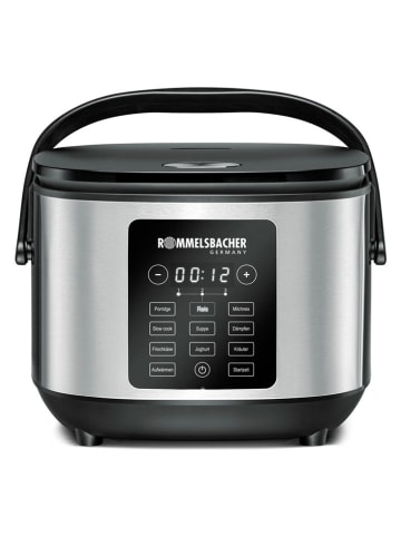 Rommelsbacher Reiskocher ''MRK 650'' in Silber/ Schwarz - 2 l