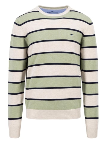FYNCH-HATTON Pullover in Creme/ Grün