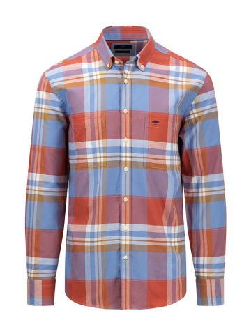 FYNCH-HATTON Hemd - Regular fit - in Hellblau/ Rot