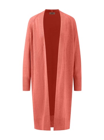 FYNCH-HATTON Leinen-Cardigan in Orange