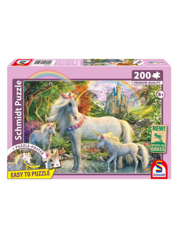 Schmidt Spiele 200tlg. Puzzle "Einhornstute mit zwei Fohlen" - ab 8 Jahren