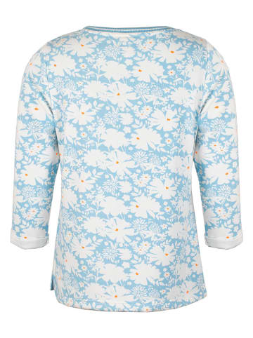 Roadsign Sweatshirt in Hellblau/ Weiß