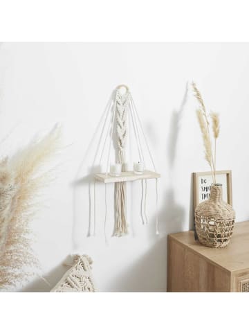 Ethnical Life Wandmeubel "Boho" crème - (B)25 x (H)62,5 x (D)10 cm