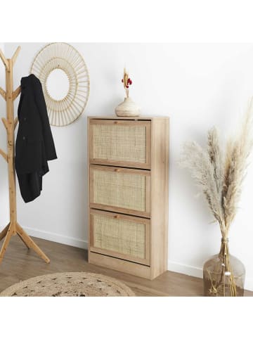 Ethnical Life Szafka w kolorze jasnobrązowym na buty - 60 x 113 x 24 cm