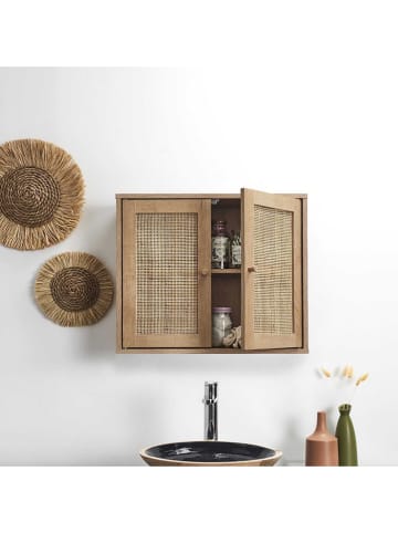 Ethnical Life Wandschrank in Hellbraun - (B)60 x (H)50 x (T)20 cm