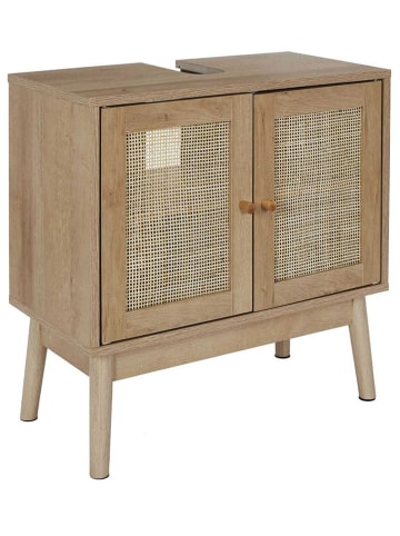 Ethnical Life Waschbeckenschrank in Hellbraun - (B)60 x (H)70 x (T)30 cm
