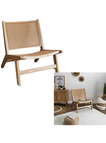 Ethnical Life Fauteuil "Bali" lichtbruin - (B)64 x (H)75 x (D)71 cm