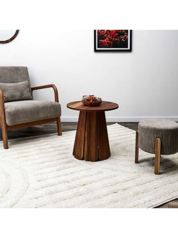 Rétro Chic Beistelltisch "Will" in Braun - (H)45 x Ø 45 cm