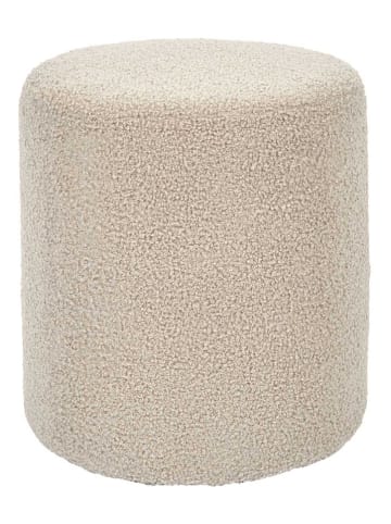 THE HOME DECO FACTORY Pouf in Taupe - (H)35 x  Ø 35 cm