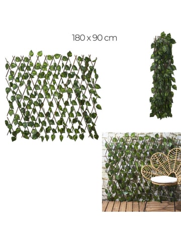 Ethnical Life Kunstbladeren privacyscherm groen - (L)90 x (B)180 cm