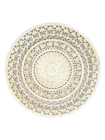 Ethnical Life Dekoracja ścienna w kolorze białym - Ø 60 cm