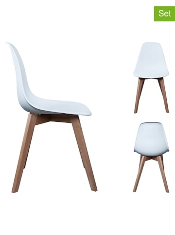 Ethnical Life Krzesła (2 szt.) w kolorze białym - 46,2 x 86,4 x 52 cm