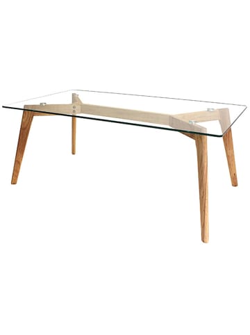 THE HOME DECO FACTORY Ława w kolorze jasnobrązowym - 110 x 45 x 60 cm