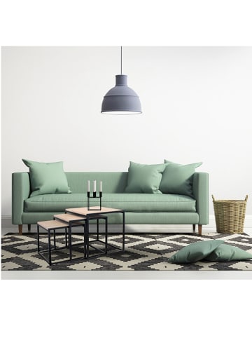 Ethnical Life 3-delige set: bijzettafels zwart/naturel