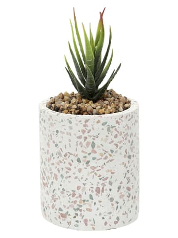 Ethnical Life Bloempot crème - (H)11 x Ø 10 cm